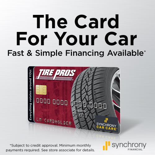 Tire Pros Credit Card Available at Tire Pros of Vernal